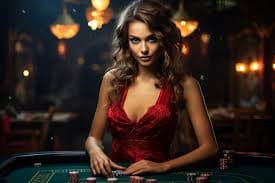 slot pulsa live dealer studio with multi-camera setup and professional croupier